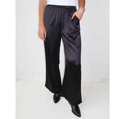 Satin Straight Leg Pant pants BRUNETTE THE LABEL 