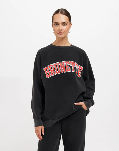 CREW NECK SWEATER Sweater BRUNETTE THE LABEL 