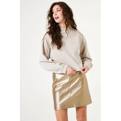 Gold leather look skirt SKIRT Alphi Apparel Group 